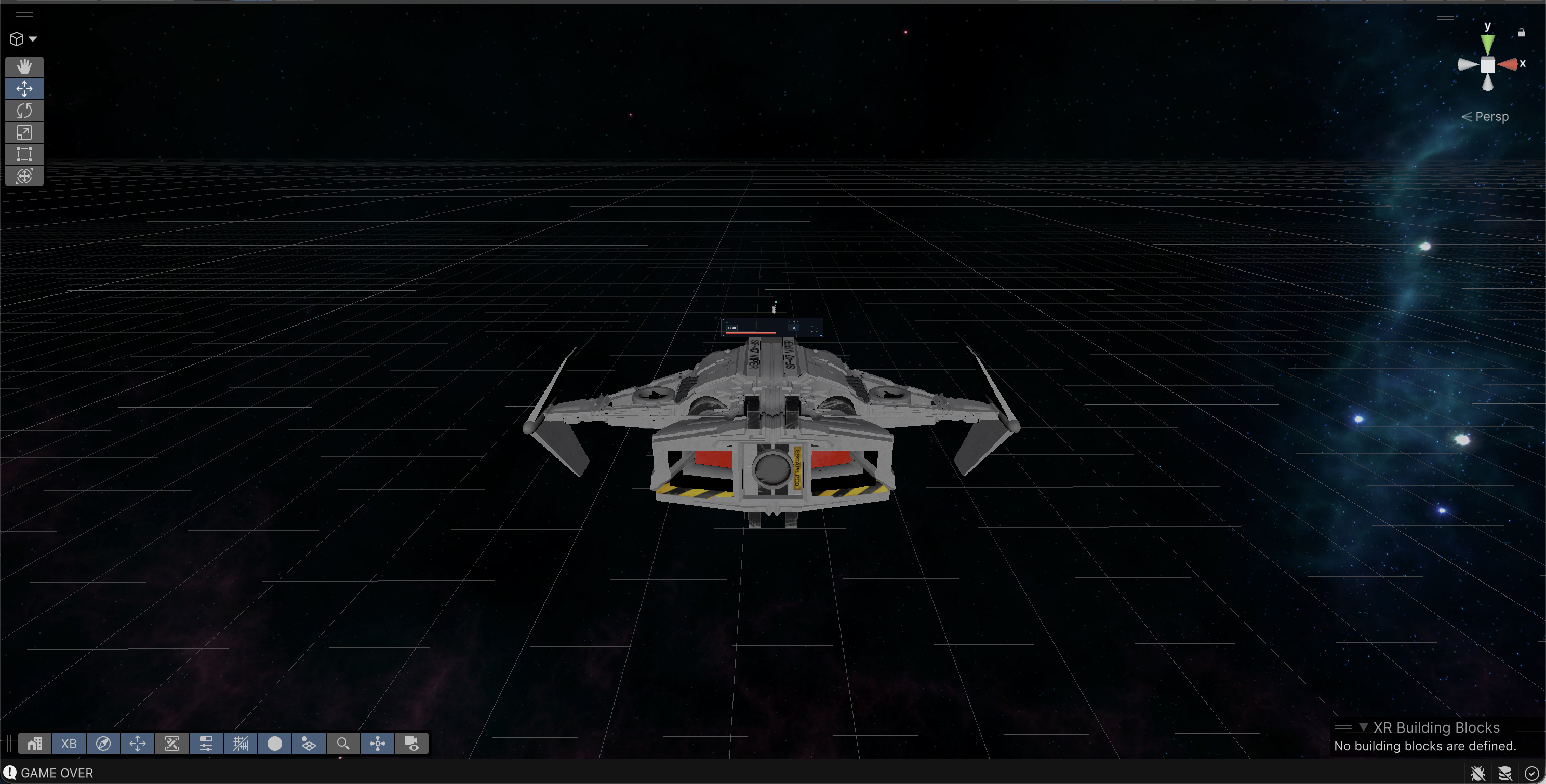 Spacecraft in editor